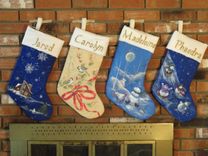 Holiday Stockings Custom Painted 1 small