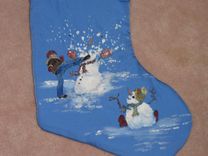 Holiday Stockings Custom Painted 4 small