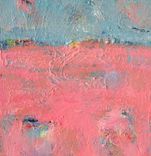 Pink Abstract Original Acrylic Painting On Canvas, 24" X 24" 4 small