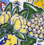 Acrylic Still Life Painting Original On Canvas, Yellow Tulips 5 small