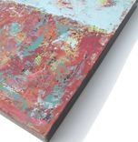 Plum Abstract Original Acrylic Painting On Canvas 3 small