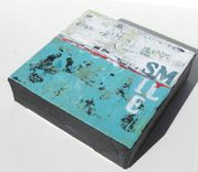 Beach Abstract Expressionist Painting Original Acrylic On Canvas "Smile" 3 small