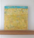 Yellow Abstract Original Acrylic Painting On Canvas 1 small