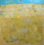 Yellow Abstract Original Acrylic Painting On Canvas 3 small