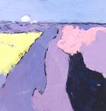 Lavendar Abstract Original Acrylic Painting On Canvas 1 small