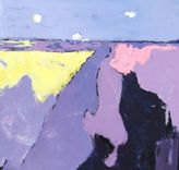 Lavendar Abstract Original Acrylic Painting On Canvas 4 small