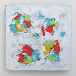 White Abstract Original Acrylic Painting On Canvas 1 small