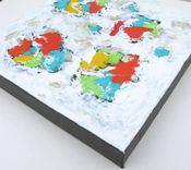 White Abstract Original Acrylic Painting On Canvas 3 small