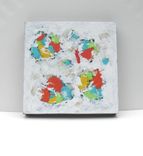 White Abstract Original Acrylic Painting On Canvas 5 small