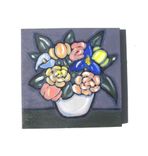 Floral Still Life Acrylic Original Painting On Canvas, 3 small