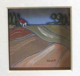 Sale, 2 Framed Landscape Paintings, Free Shipping, Brown, Ooak 5 small