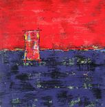 Red Abstract Art Red And Purple Painting On Canvas Original Contemporary 3 small