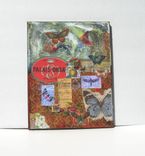 Mixed Media Original Painting, Butterflies, Paris 5 small