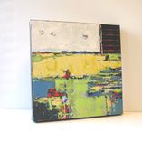 Abstract Acrylic Expressionist Painting, Contemporary Original Painting On Canvas 2 small