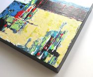 Abstract Acrylic Expressionist Painting, Contemporary Original Painting On Canvas 5 small