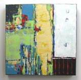Acrylic Abstract Expressionist, Original Painting On Canvas 2 small