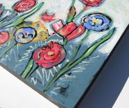 Acrylic Abstract Original Floral Painting "Spring" 1 small