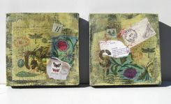 Mixed Media Acrylic Painting On Canvas 2 small