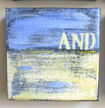 Abstract Paintings, "Keep Calm And Carry On" Original Acrylics 1 small