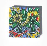 Sunflowers Original Still Life Painting 1 small