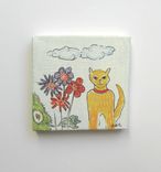 Miniature Acrylic Cat Painting On A Mini Canvas With Easel 4 small