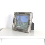 Miniature Eiffel Tower Painting, Country French, Paris, Silver Frame, Miniature, Acrylic, Pen & Ink 3 small