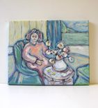 Acrylic Figure Painting On Canvas Still Life Landscape 4 small