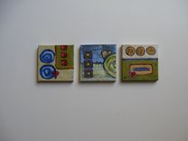 Heart Abstract Acrylic Painting On A Mini Canvas 3 small