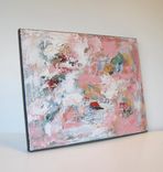 Pink Abstract Original Acrylic Painting Original On Canvas 4 small