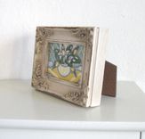 Acrylic Still Life On Canvas, Minature Framed Painting 2 small