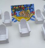 Home And Living, Adirondack Chair Place Card Holder, Aceo Holder, Wedding. Name Holder 3 small