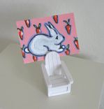Aceo, Bunny Rabbit Adirondack Chair Place Card Holder 1 small