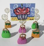 Aceo Holder, Cupcake Place Card Holder, Sale 5 small