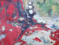 Red Origianl Abstract Painting Original Acrylic On Canvas 3 small