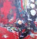 Red Origianl Abstract Painting Original Acrylic On Canvas 4 small