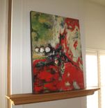 Red Origianl Abstract Painting Original Acrylic On Canvas 5 small