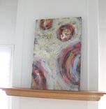 Pastel Abstract Painting Expressionist Original Art Canvas 1 small