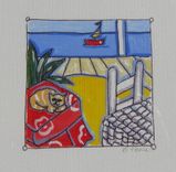 Beach Acrylic Paintings, Original Art On Canvas 3 small