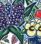 Turquoise Still Life Painting, Original Acrylic Painting On Canvas 5 small