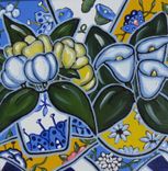 Blue And Yellow Still Life Painting, Original Acrylic Painting On Canvas 2 small