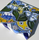 Blue And Yellow Still Life Painting, Original Acrylic Painting On Canvas 3 small