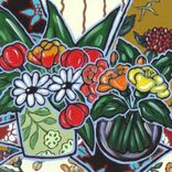 French Country Still Life Painting, Original Acrlic On Canvas 5 small