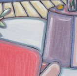 Original Beach Painting, Acrylic, Ooak,Home Decor,12x12,Pink,Sofa,Beach Cottage Decor,Shabby Chic 1 small