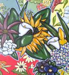 Sunflower Still Life Original Acrylic Painting 2 small