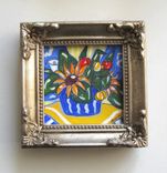 Still Life Acrylic Painting Miniature Original On Canvas 4 small