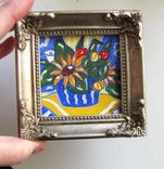 Still Life Acrylic Painting Miniature Original On Canvas 5 small