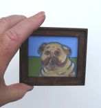 Original Pug Painting Original Animal Portrait 1 small