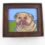 Original Pug Painting Original Animal Portrait 5 small
