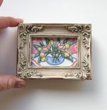 Miniature Sunflowers Still Life Painting Original Acrylicccxcxcxcxcxcxcx 3 small