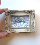 Miniature Sunflowers Still Life Painting Original Acrylic 1 small